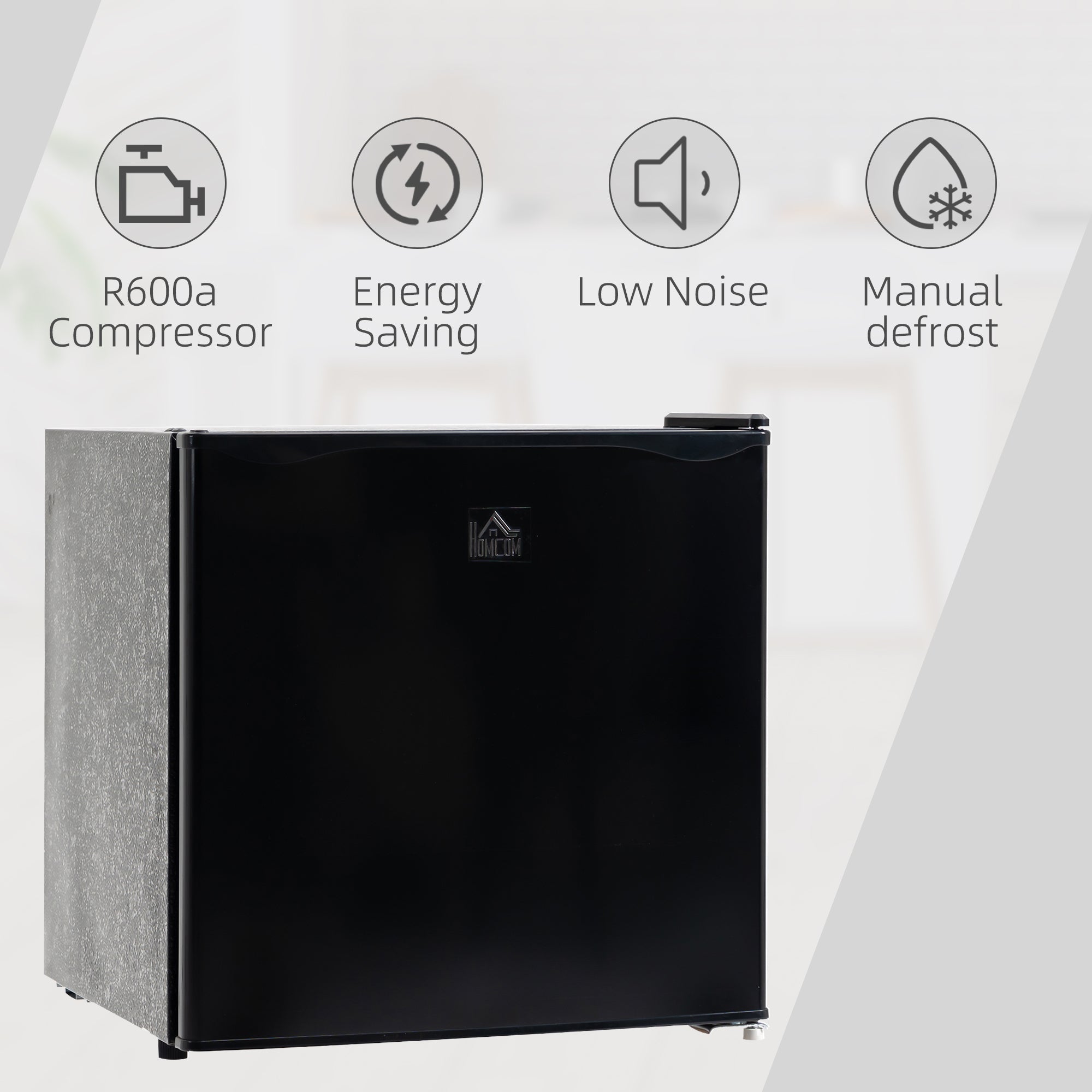 Mini Freezer 1.1 Cu Ft - Compact Upright Freezer for Apartment, Dorm, Office - Black - Hippopotamus Barn