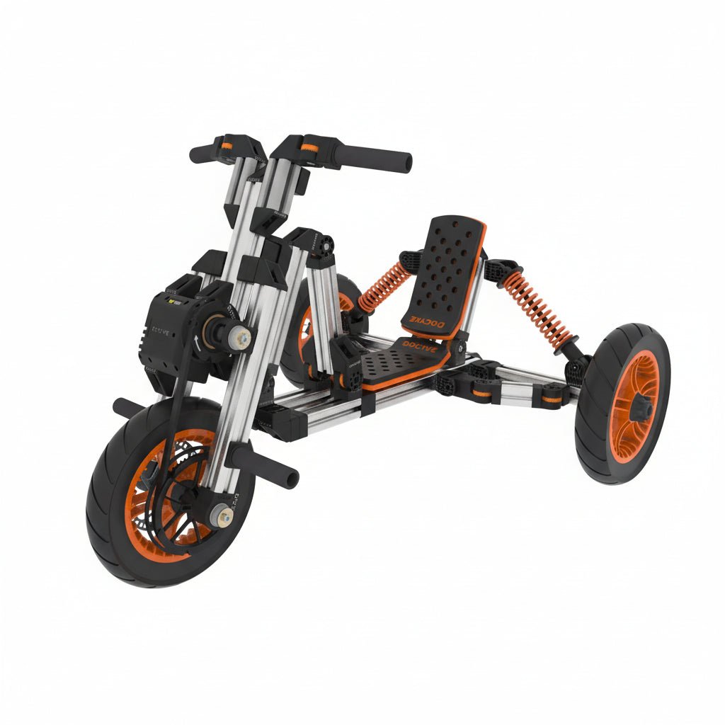 Modular Electric Go - Kart for Kids – 500W Brushless Motor, 20+ Build Configurations, Aerospace Aluminum - Hippopotamus Barn