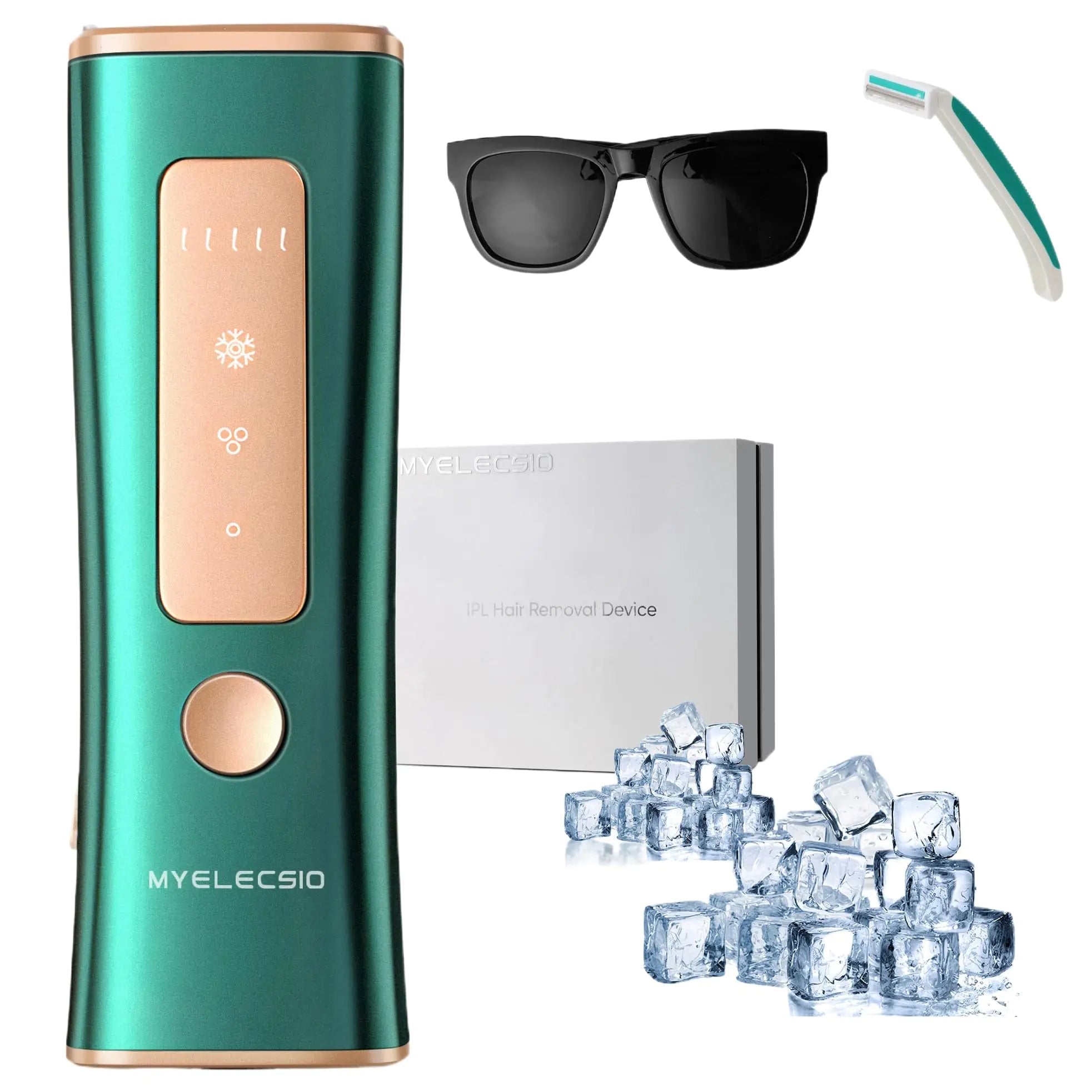 Myelecsio IPL Laser Hair Removal | Ice Cooling | 1M+ Flashes - Hippopotamus Barn