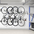 Optimized: Swivel Vertical Bike Wall Mount (4 - Pack) – Heavy Duty 70lb Capacity, Blue - Hippopotamus Barn