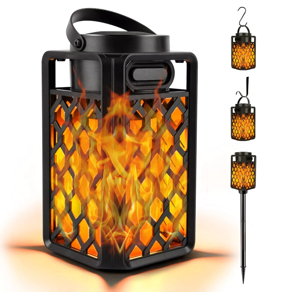 Outdoor Bluetooth Flame Speaker & LED Lantern | 10W Stereo Sound | IP65 Waterproof - Hippopotamus Barn