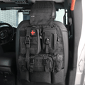 Tactical Car Seat Back Organizer with 3 Detachable Pouches - Universal Vehicle Storage - Hippopotamus Barn