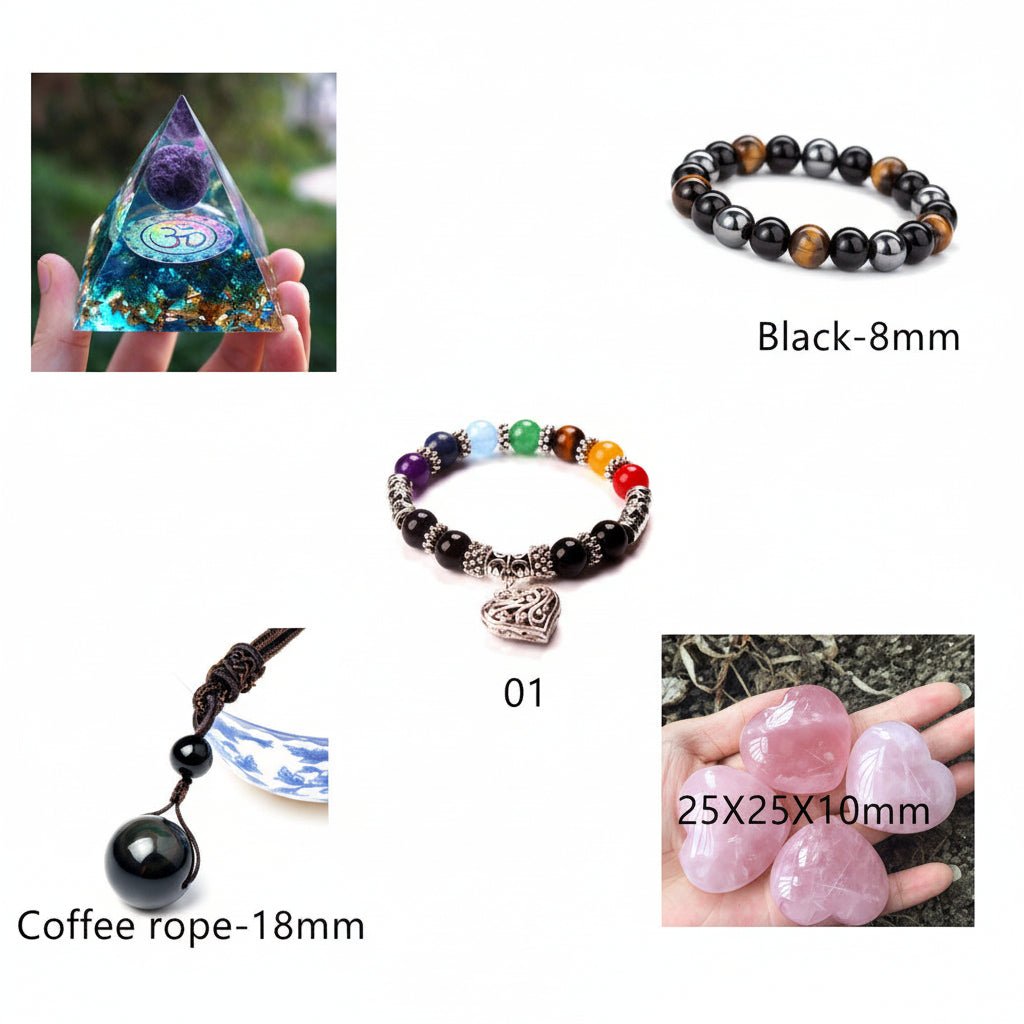 Tiger Eye Stone Bracelet - Natural Healing Crystal Beaded Bracelet for Men Women - Hippopotamus Barn