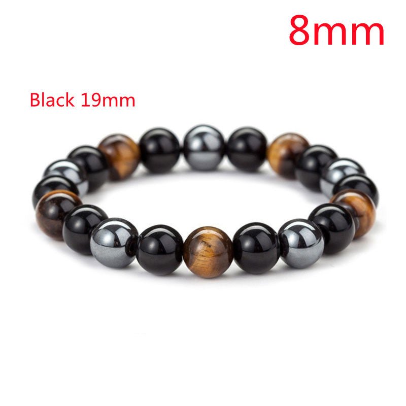 Tiger Eye Stone Bracelet - Natural Healing Crystal Beaded Bracelet for Men Women - Hippopotamus Barn