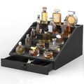upcessory Wooden Cologne Organizer for Men | 5 - Tier Luxury Display with Hidden Storage - Hippopotamus Barn