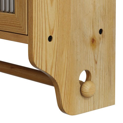 Wall Mounted Cabinet with Glass Doors - 3 - Tier Storage for Bathroom & Kitchen - Hippopotamus Barn