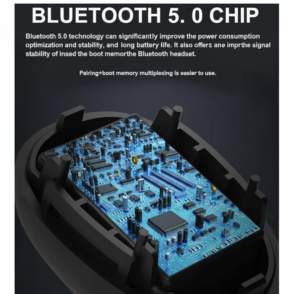 Wireless Earbuds Bluetooth 5.0 - IPX7 Waterproof TWS with Noise Canceling & Charging Case - Hippopotamus Barn