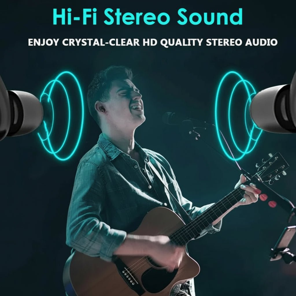 Wireless Earbuds Bluetooth 5.0 - IPX7 Waterproof TWS with Noise Canceling & Charging Case - Hippopotamus Barn