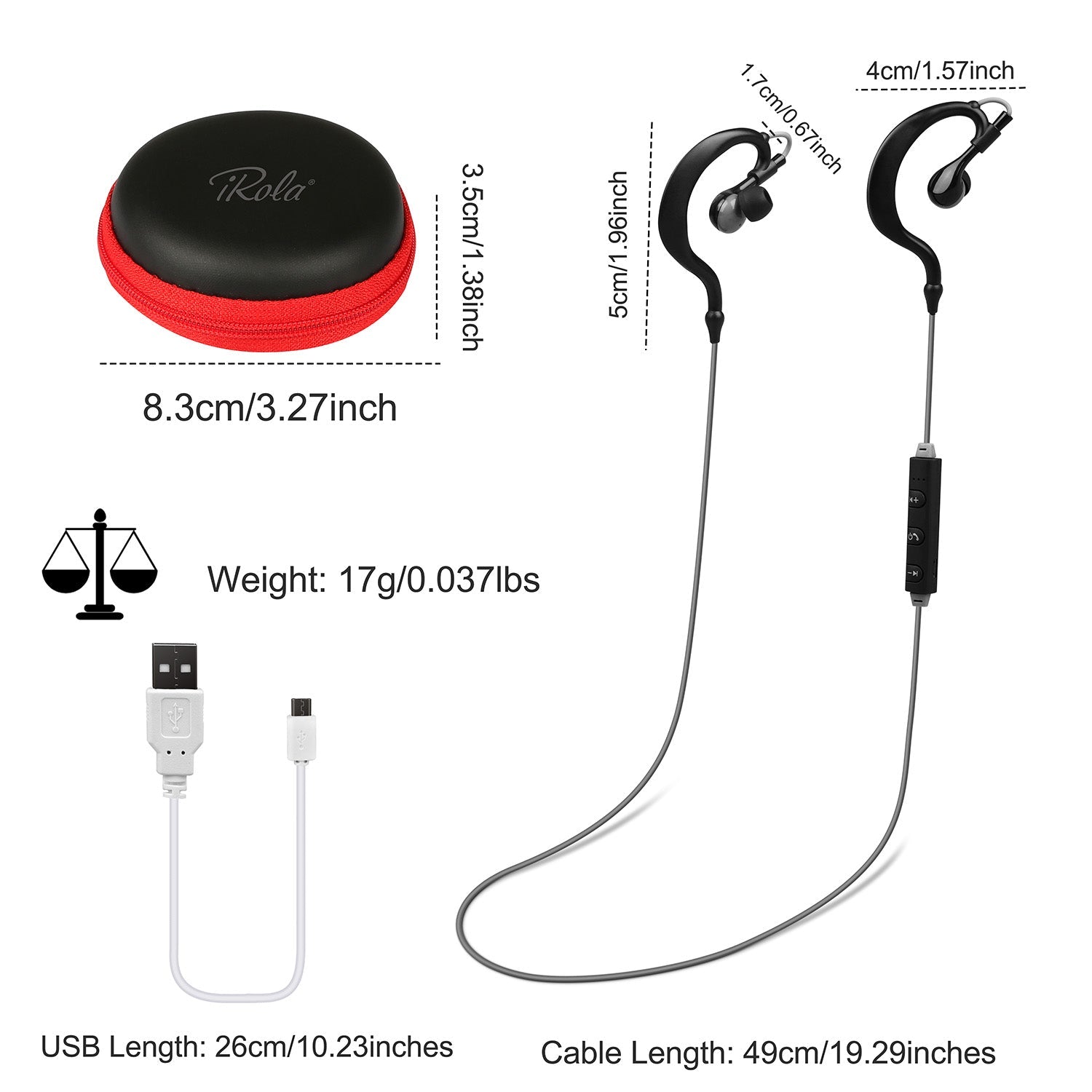 Wireless Neckband Earbuds V4.1 - Deep Bass HiFi Sport Headphones for Running & Travel - Hippopotamus Barn