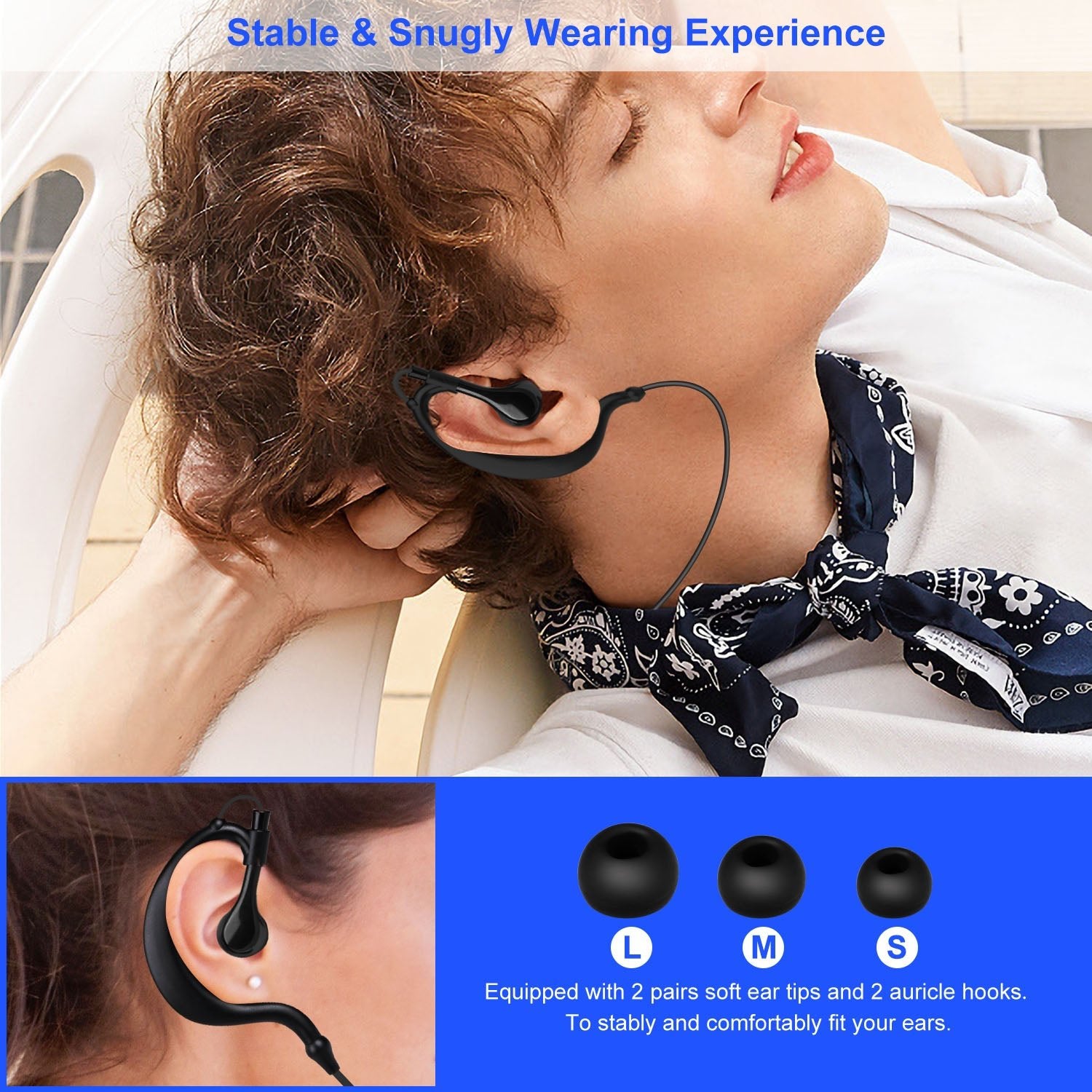Wireless Neckband Earbuds V4.1 - Deep Bass HiFi Sport Headphones for Running & Travel - Hippopotamus Barn