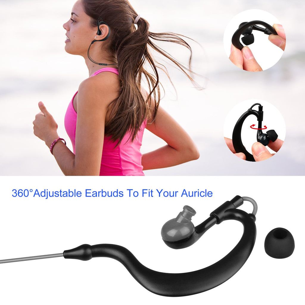 Wireless Neckband Earbuds V4.1 - Deep Bass HiFi Sport Headphones for Running & Travel - Hippopotamus Barn