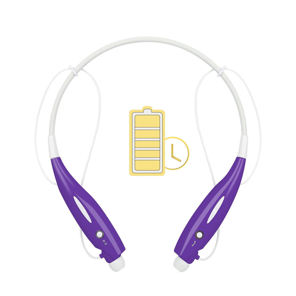 Wireless Neckband Headphones - IPX4 Waterproof Magnetic Sport Earbuds with Mic - Hippopotamus Barn