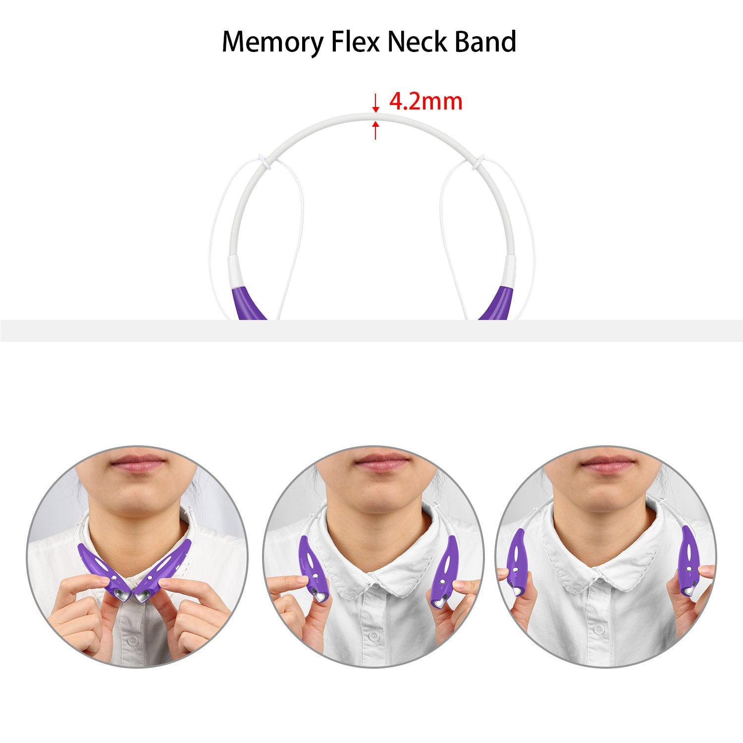 Wireless Neckband Headphones - IPX4 Waterproof Magnetic Sport Earbuds with Mic - Hippopotamus Barn